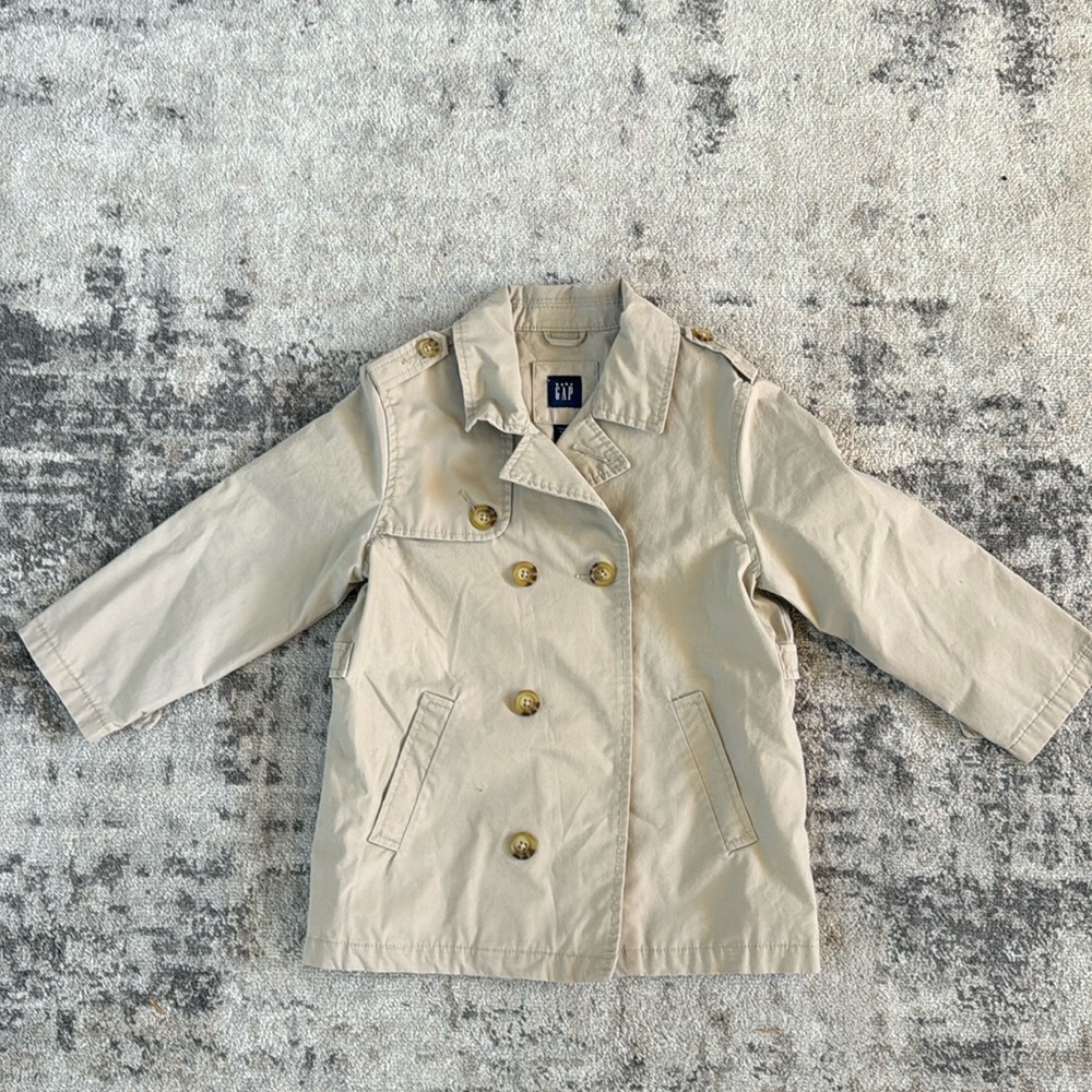 Girls Baby Gap Khaki light weight pea coat